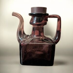 Vintage Glass Vinegar Jug with Stopper